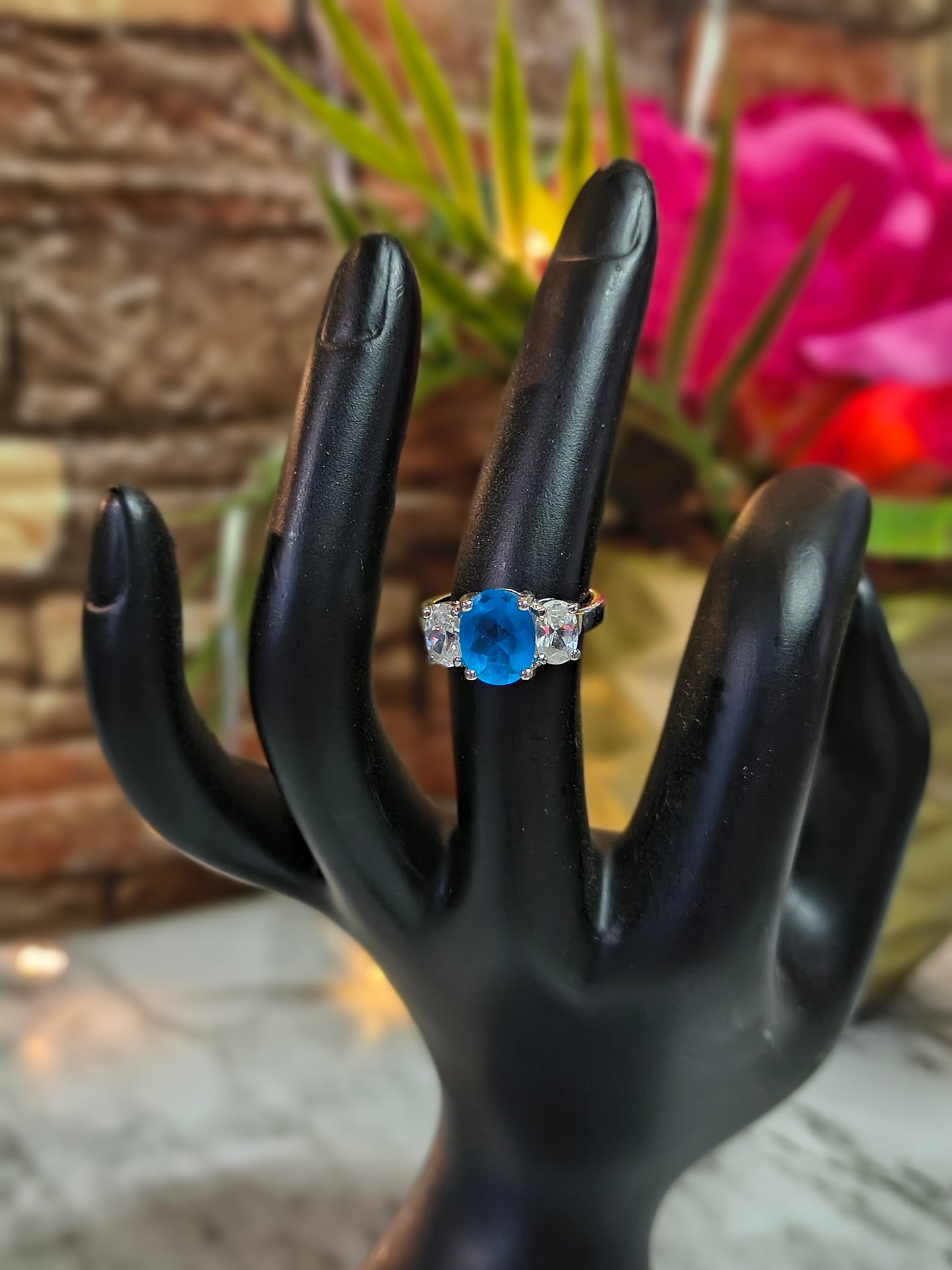 925 HM1 Blue Topaz Ring