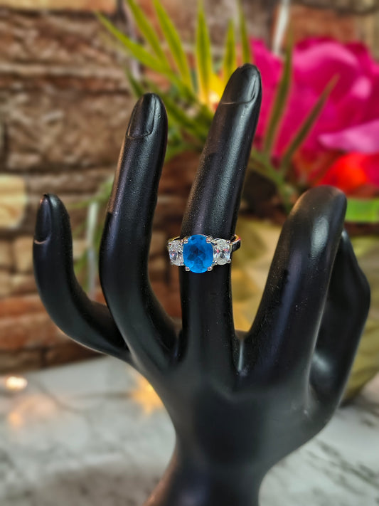 925 HM1 Blue Topaz Ring